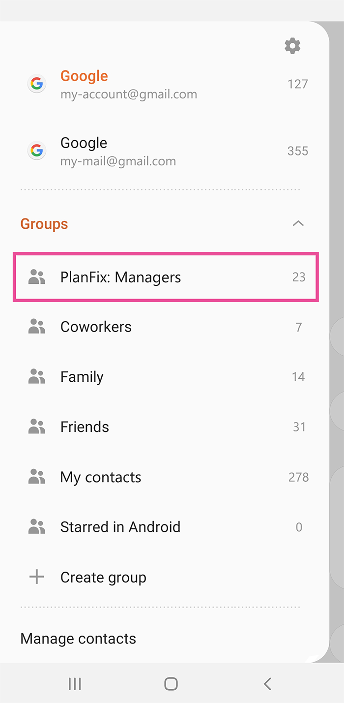 Google Contacts CRM Integration - Manage Google Contacts | Planfix