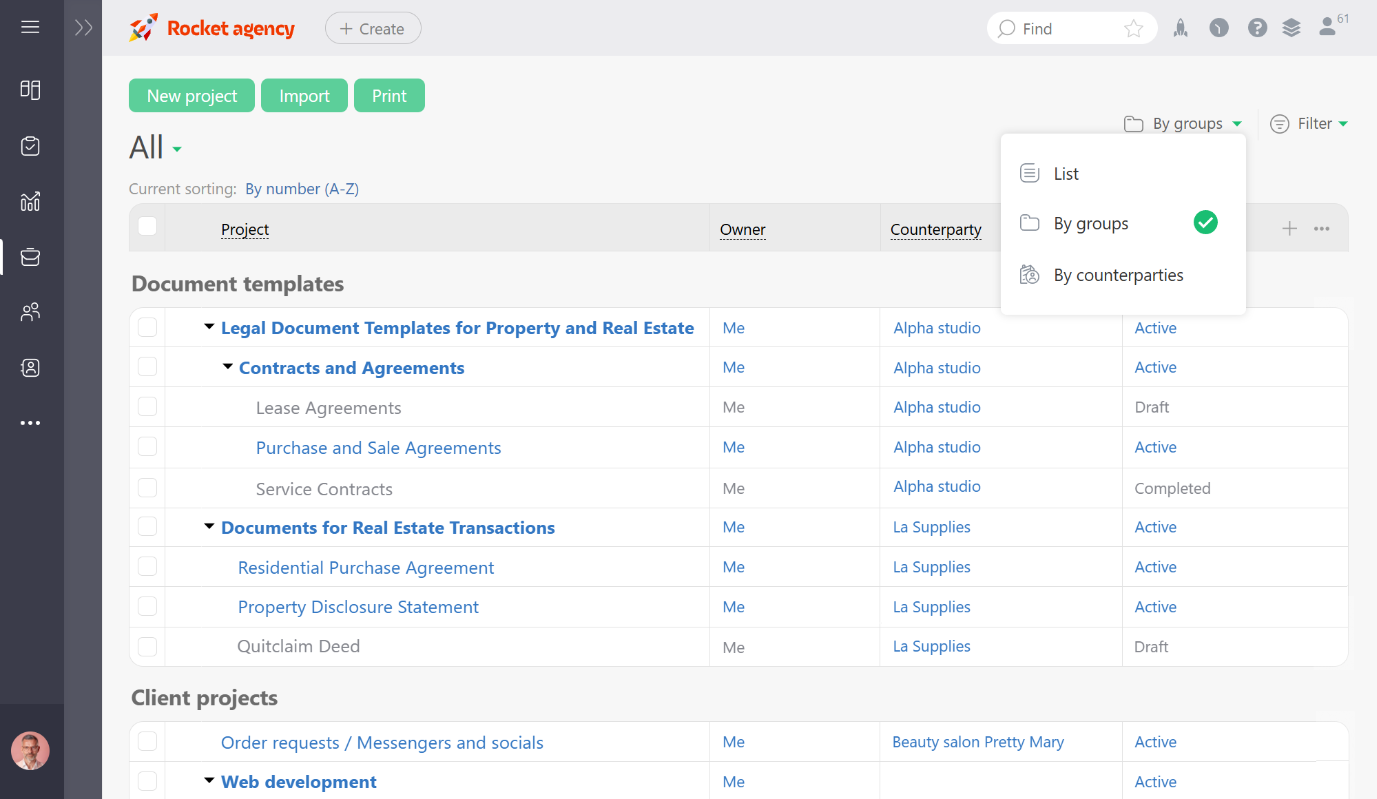 Application interface